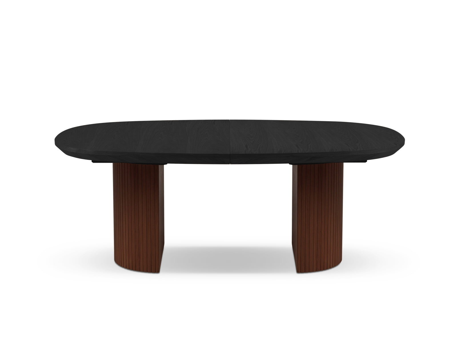 Nicole ausziehbarer Tisch 6 Sitzer in Eiche dunkel-Wood präsentiert im Onlineshop von KAQTU Design AG. Esstisch ist von Micadoni