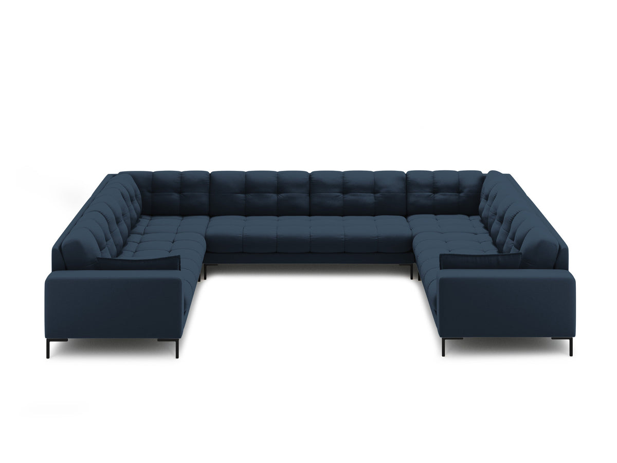Mamaia Panoramic Sofa 9 Sitzer in Blue/Schwarz-Neve präsentiert im Onlineshop von KAQTU Design AG. Ecksofa ist von Micadoni