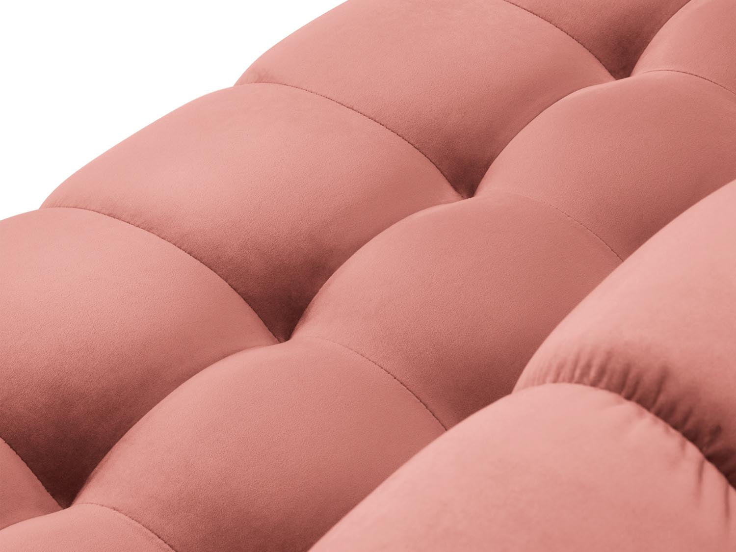 Mamaia Velour Panoramic Sofa 9 Sitzer in Pink/Gold präsentiert im Onlineshop von KAQTU Design AG. 3er Sofa ist von Micadoni