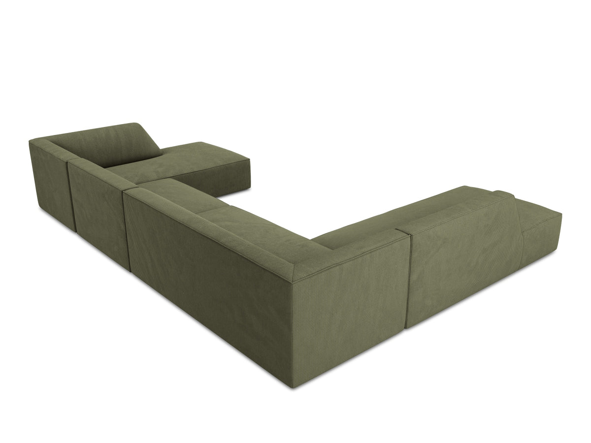 Ruby Panoramic Ecksofa links 7 Sitzer in Green-Scala präsentiert im Onlineshop von KAQTU Design AG. Ecksofa links ist von Micadoni