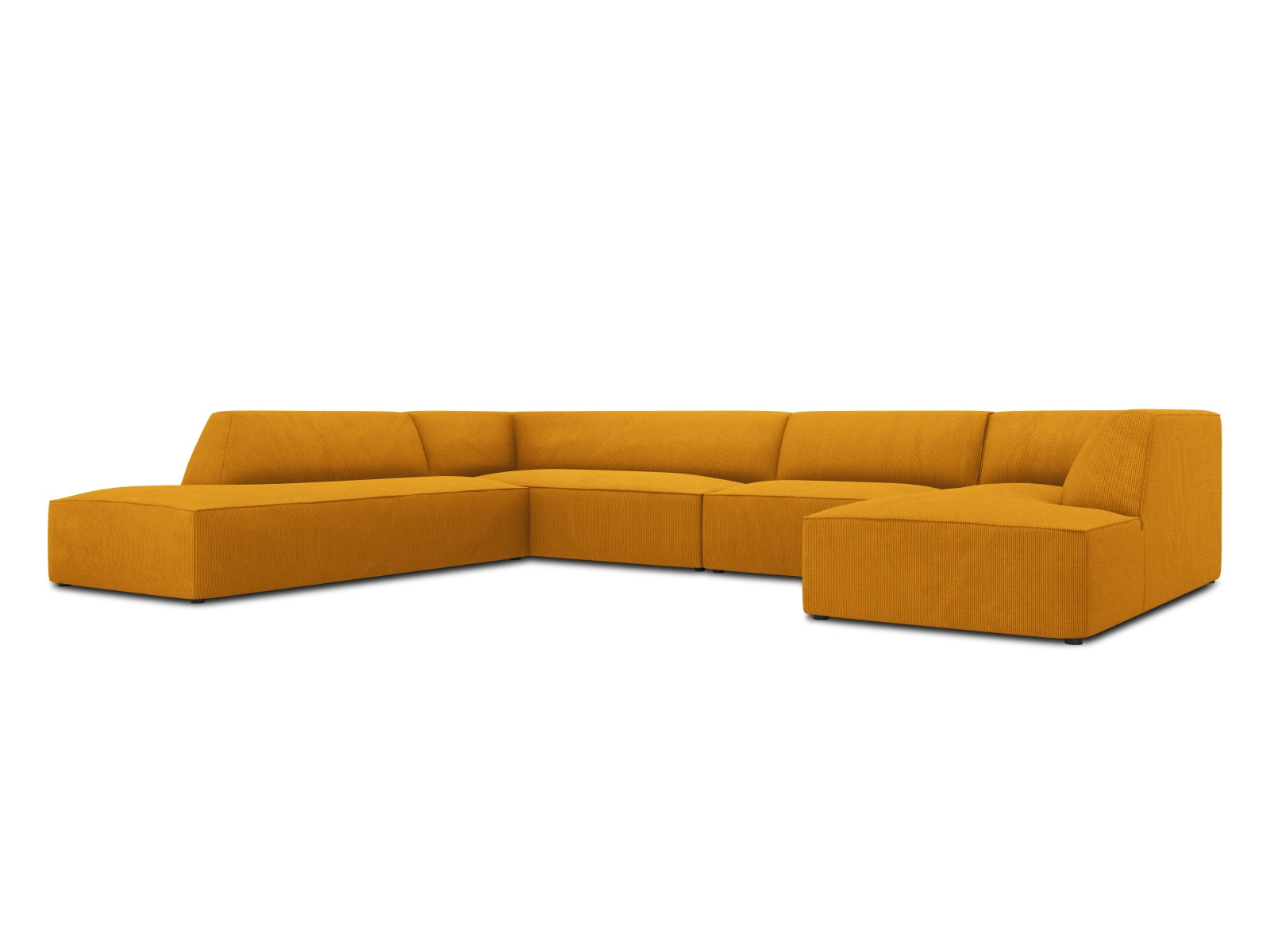 Ruby Panoramic Ecksofa links 7 Sitzer in Yellow präsentiert im Onlineshop von KAQTU Design AG. Ecksofa links ist von Micadoni