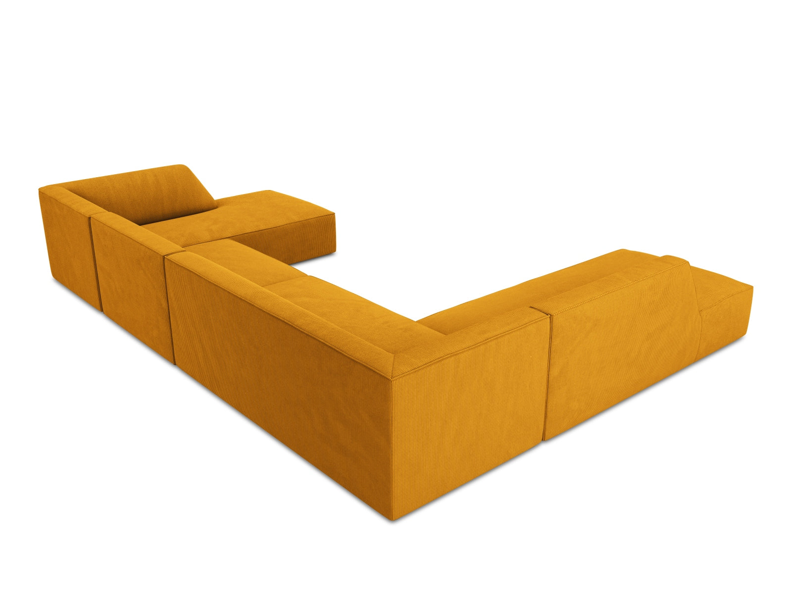 Ruby Panoramic Ecksofa links 7 Sitzer in Yellow präsentiert im Onlineshop von KAQTU Design AG. Ecksofa links ist von Micadoni