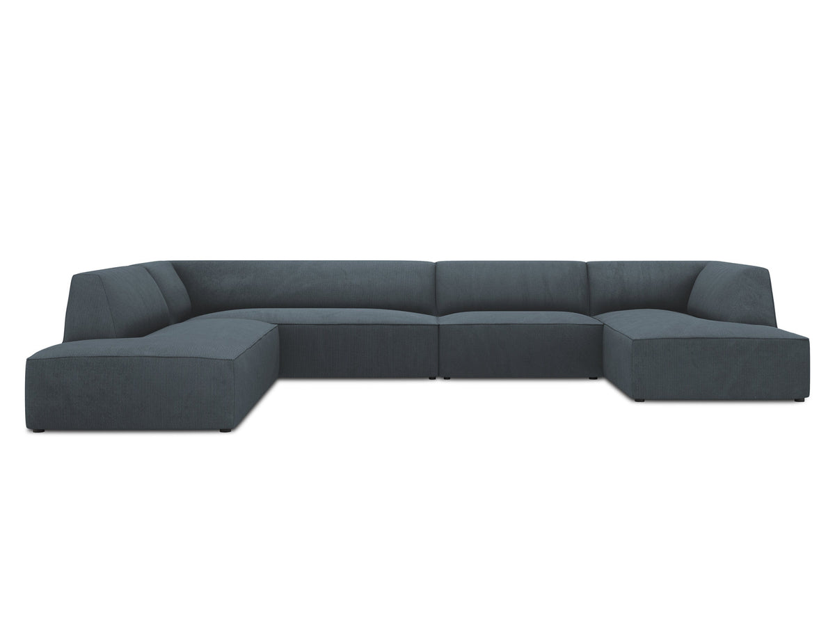Ruby Panoramic Ecksofa links 7 Sitzer in Blue-Scala präsentiert im Onlineshop von KAQTU Design AG. Ecksofa links ist von Micadoni