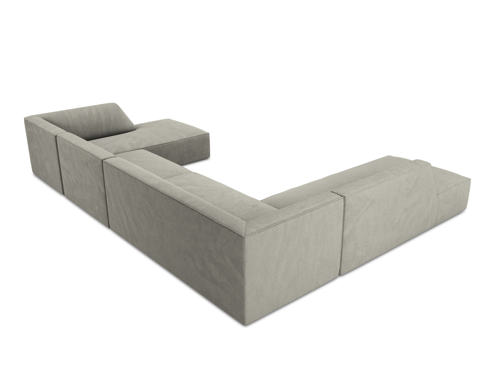 Ruby Panoramic Ecksofa links 7 Sitzer in Light Grey präsentiert im Onlineshop von KAQTU Design AG. Ecksofa links ist von Micadoni