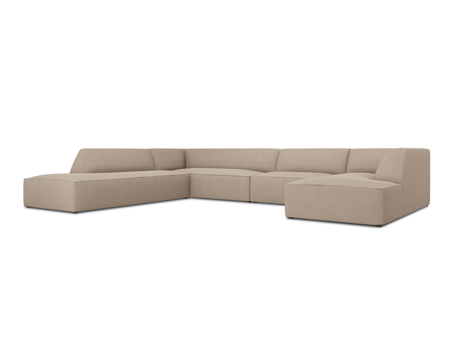 Ruby Panoramic Ecksofa links 7 Sitzer in Dark Beige präsentiert im Onlineshop von KAQTU Design AG. Ecksofa links ist von Micadoni