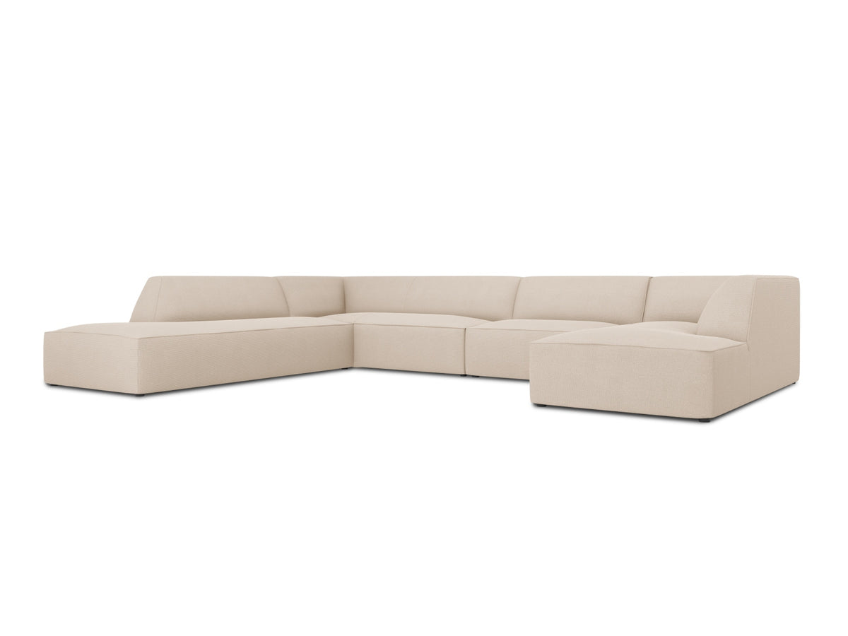 Ruby Panoramic Ecksofa links 7 Sitzer in Beige-Ottawa präsentiert im Onlineshop von KAQTU Design AG. Ecksofa links ist von Micadoni