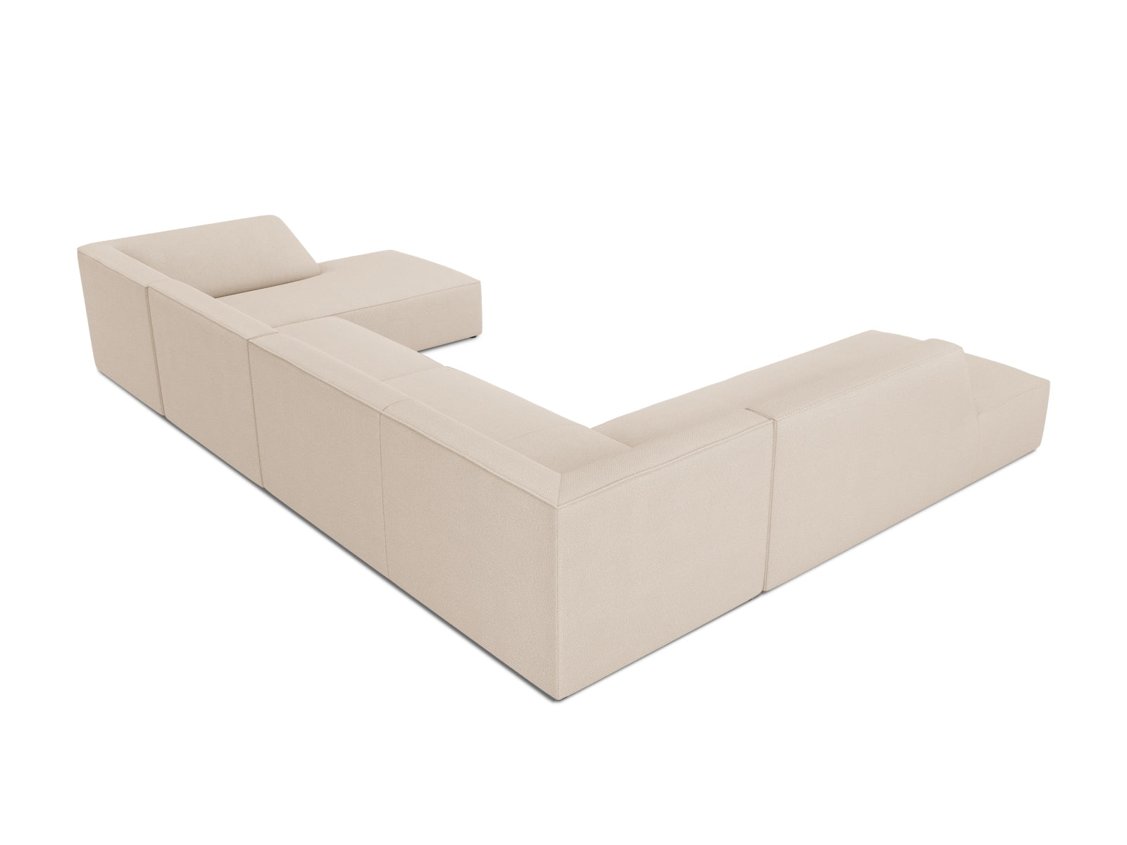 Ruby Panoramic Ecksofa links 7 Sitzer in Beige präsentiert im Onlineshop von KAQTU Design AG. Ecksofa links ist von Micadoni