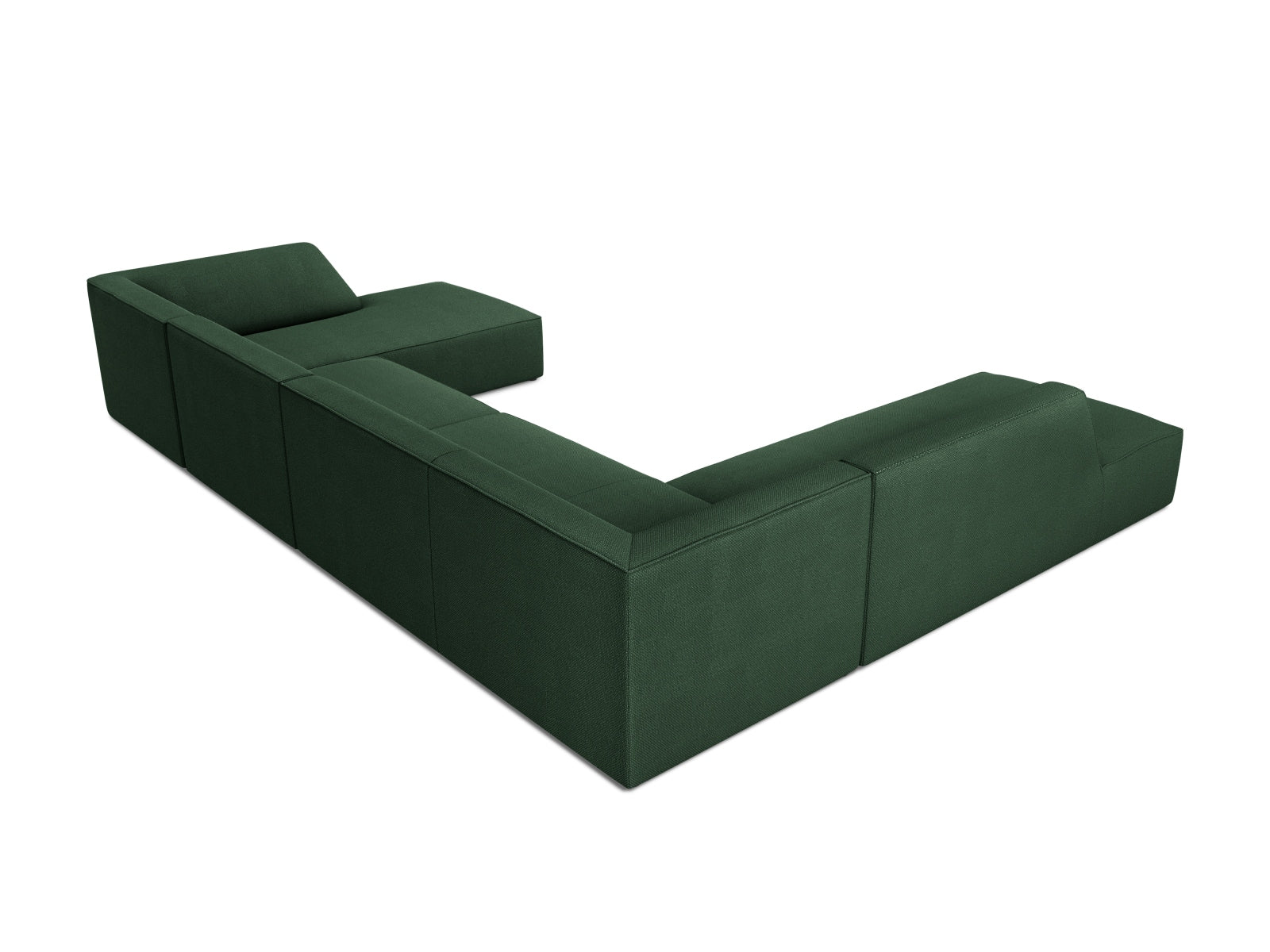 Ruby Panoramic Ecksofa links 7 Sitzer in Green präsentiert im Onlineshop von KAQTU Design AG. Ecksofa links ist von Micadoni