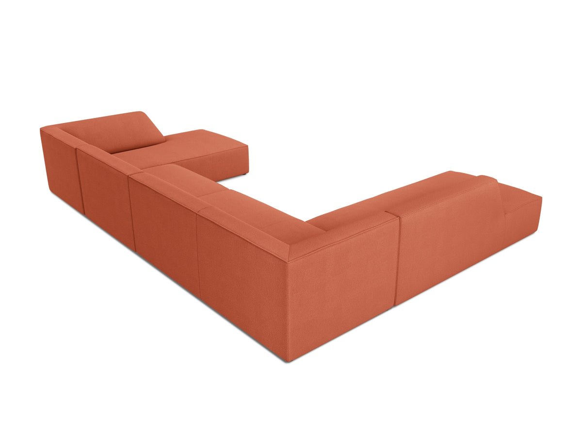 Ruby Panoramic Ecksofa links 7 Sitzer in Coral-Ottawa präsentiert im Onlineshop von KAQTU Design AG. Ecksofa links ist von Micadoni