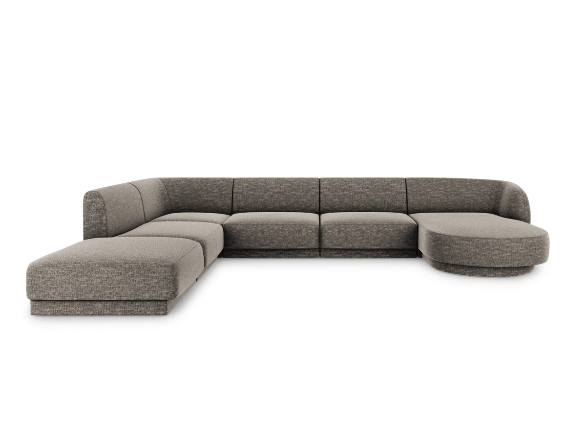 Miley Panoramic Ecksofa links 6 Sitzer in Grey-Haga präsentiert im Onlineshop von KAQTU Design AG. Ecksofa links ist von Micadoni