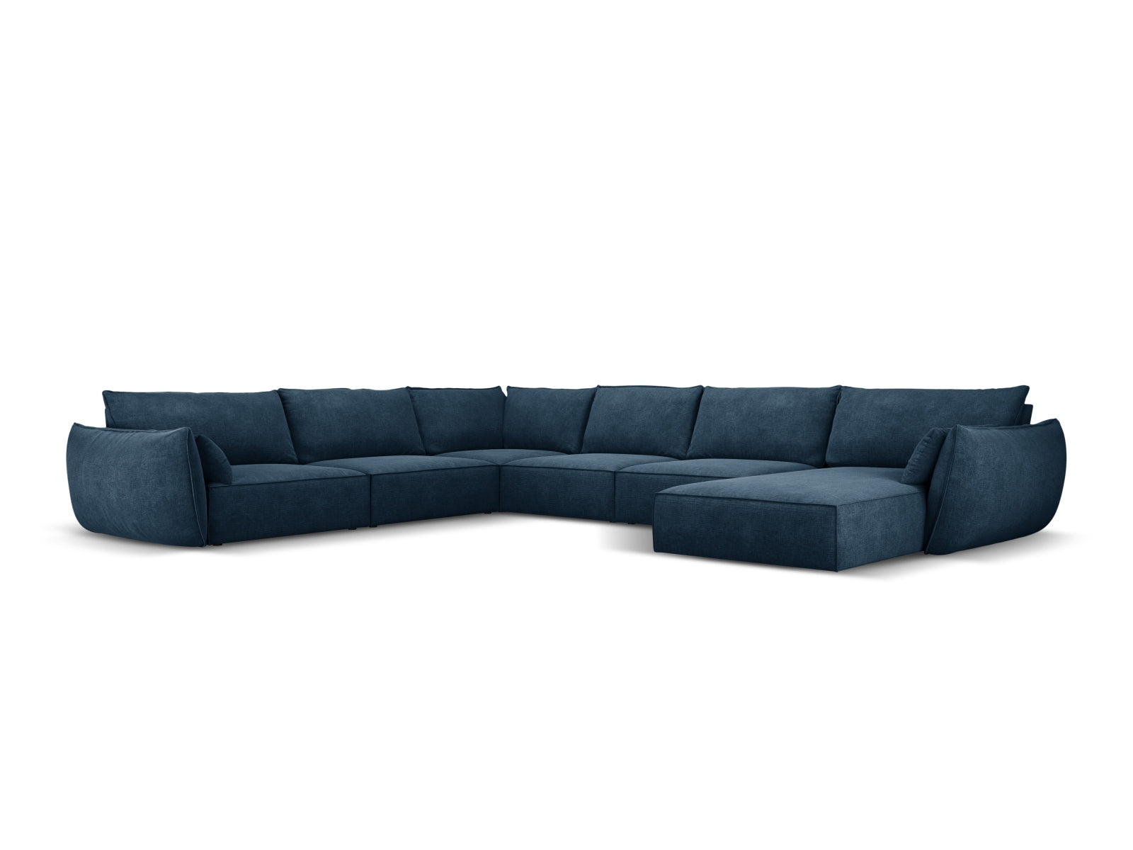 Kaelle Panoramic Ecksofa links 8 Sitzer in Royal Blue-Over The Horizon präsentiert im Onlineshop von KAQTU Design AG. Ecksofa links ist von Micadoni