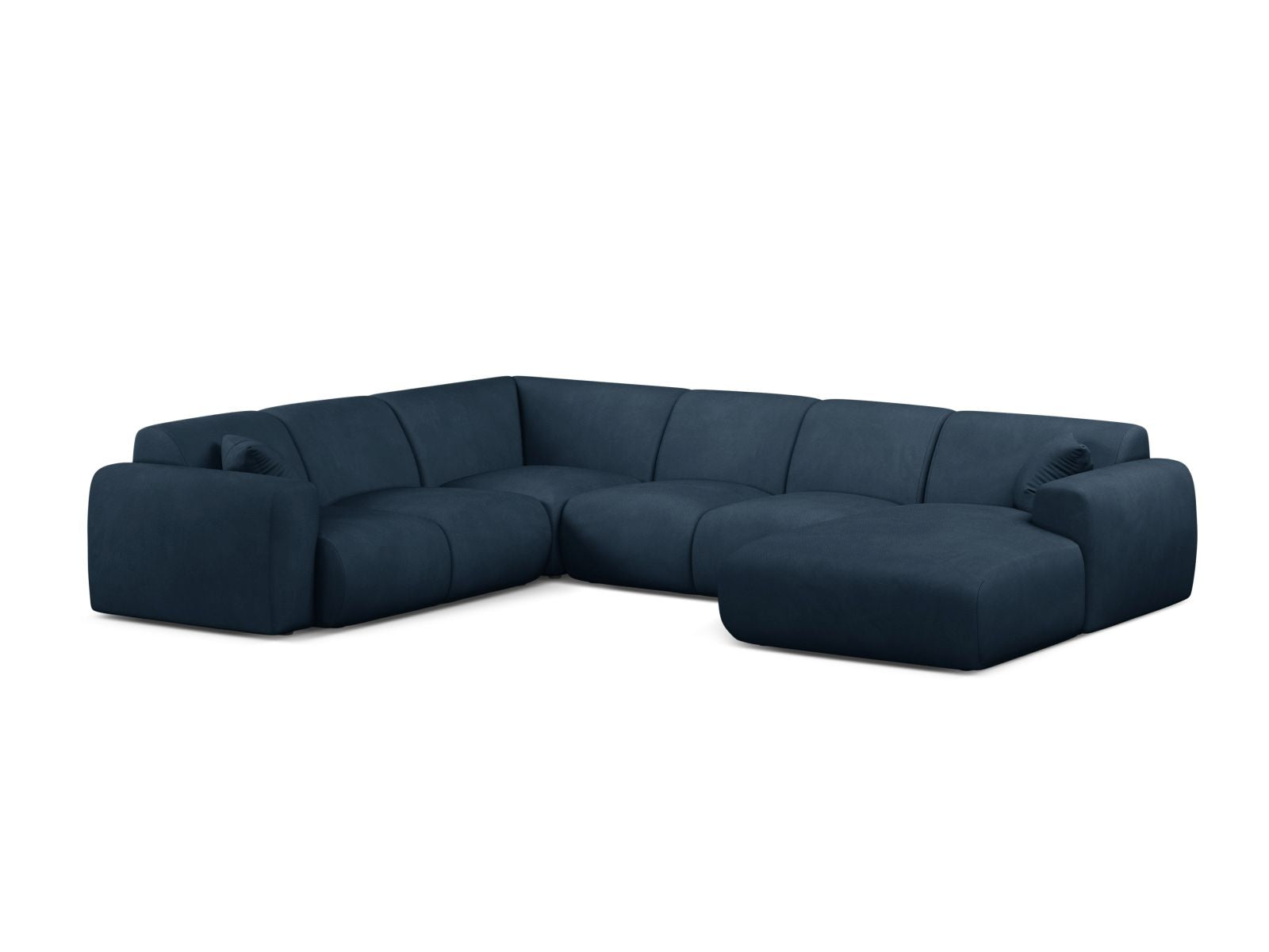 6-Sitzer Modular Ecksofa Panoramic links Molino in Royal Blue-Rebel präsentiert im Onlineshop von KAQTU Design AG. Ecksofa links ist von Micadoni