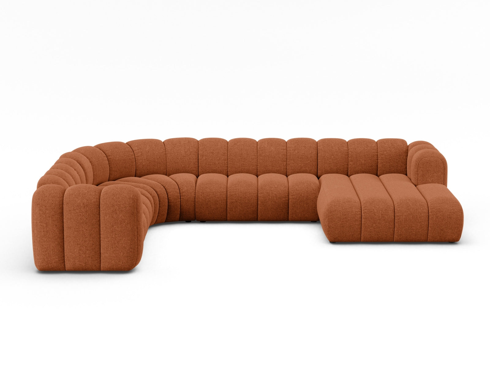 Lupine Modular Panoramic Ecksofa links 6 Sitzer in Brick-Eden präsentiert im Onlineshop von KAQTU Design AG. Ecksofa links ist von Micadoni