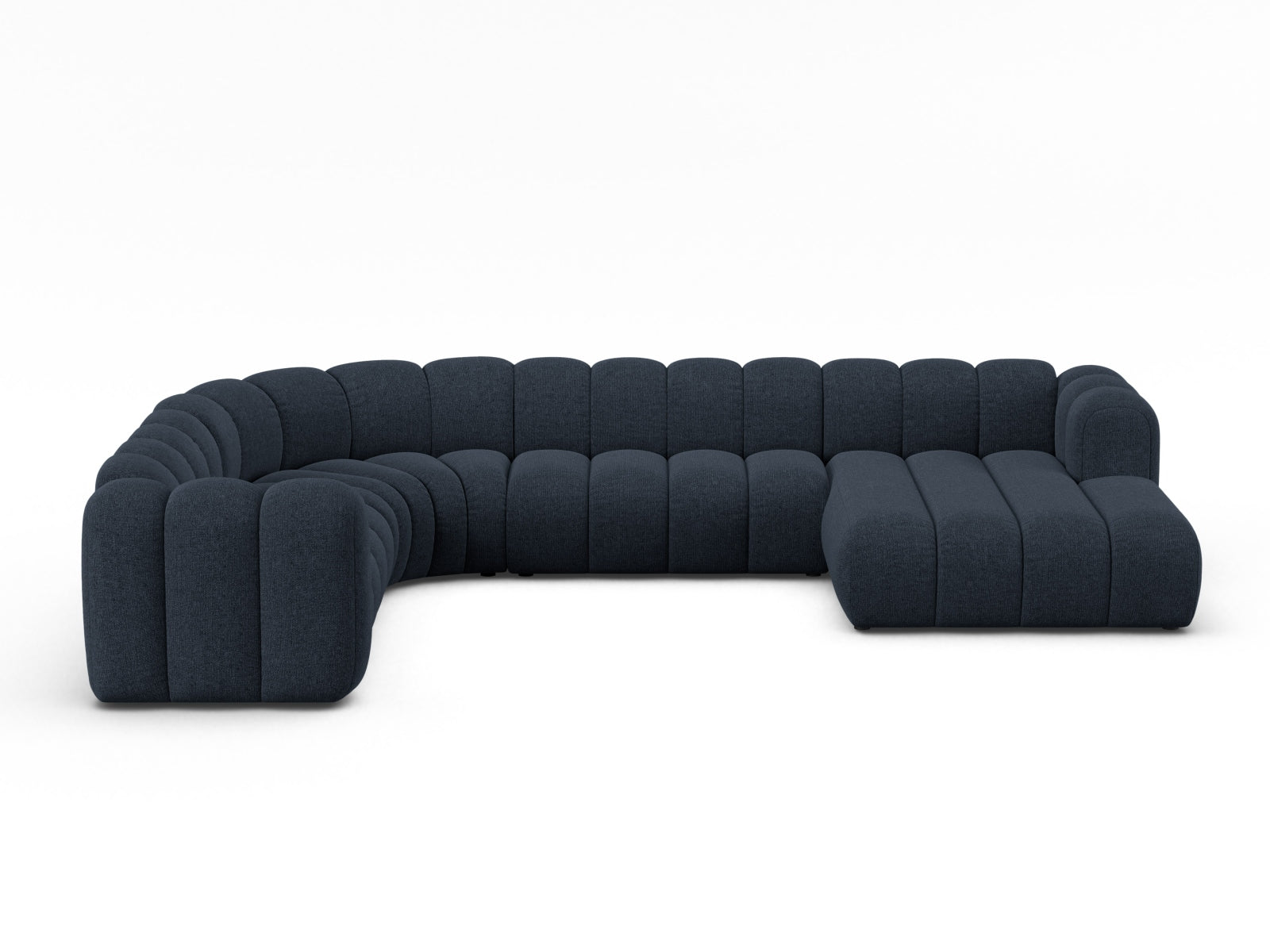 Lupine Modular Panoramic Ecksofa links 6 Sitzer in Navy Blue-Eden präsentiert im Onlineshop von KAQTU Design AG. Ecksofa links ist von Micadoni