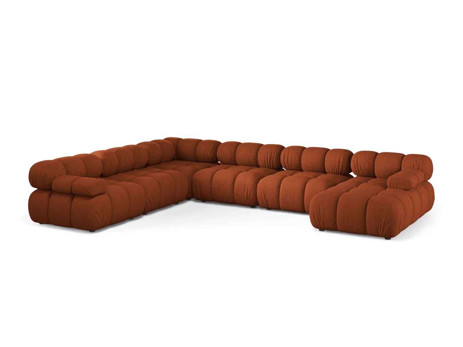 8-Sitzer Modular Ecksofa Panoramic links Bellis in Brick-Liberty präsentiert im Onlineshop von KAQTU Design AG. Ecksofa links ist von Micadoni