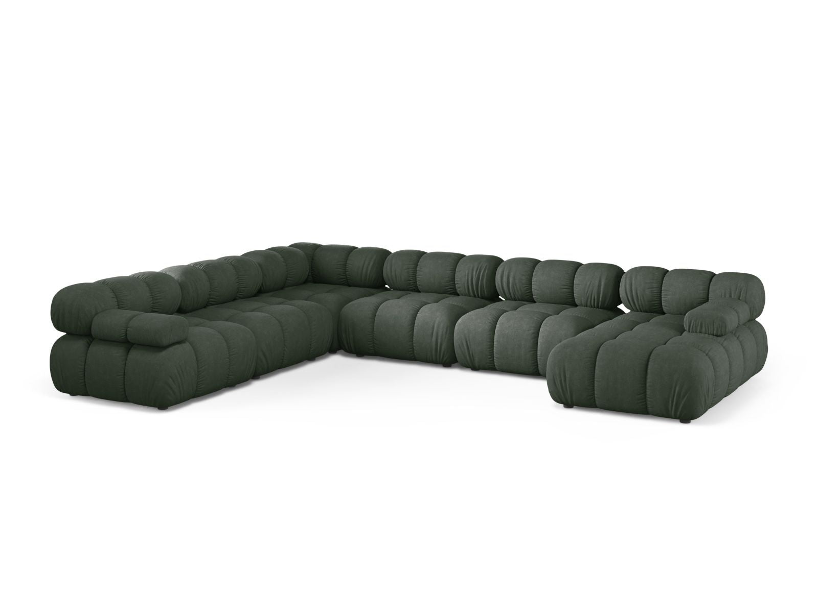 8-Sitzer Modular Ecksofa Panoramic links Bellis in Moss Green-Liberty präsentiert im Onlineshop von KAQTU Design AG. Ecksofa links ist von Micadoni