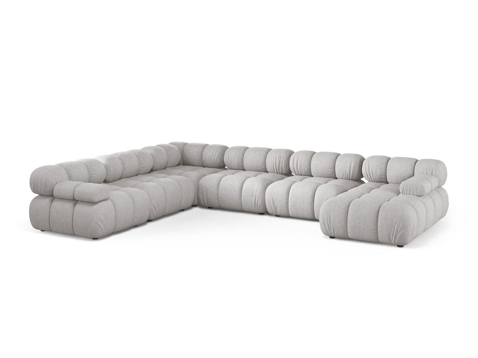 8-Sitzer Modular Ecksofa Panoramic links Bellis in Light Grey-Liberty präsentiert im Onlineshop von KAQTU Design AG. Ecksofa links ist von Micadoni