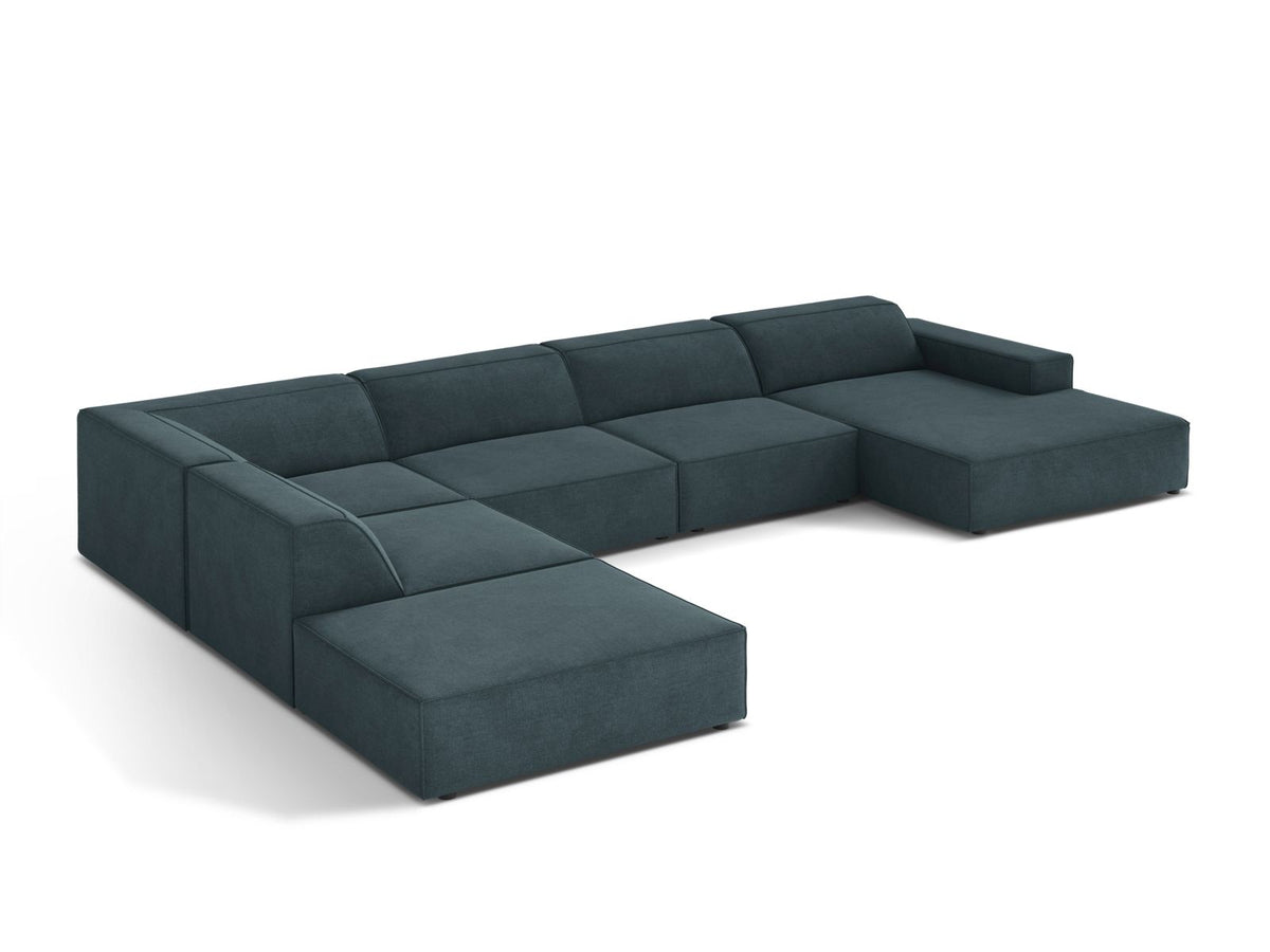7-Sitzer Modular Ecksofa Panoramic links Jodie in Deep Petrol-Liberty präsentiert im Onlineshop von KAQTU Design AG. Ecksofa links ist von Micadoni