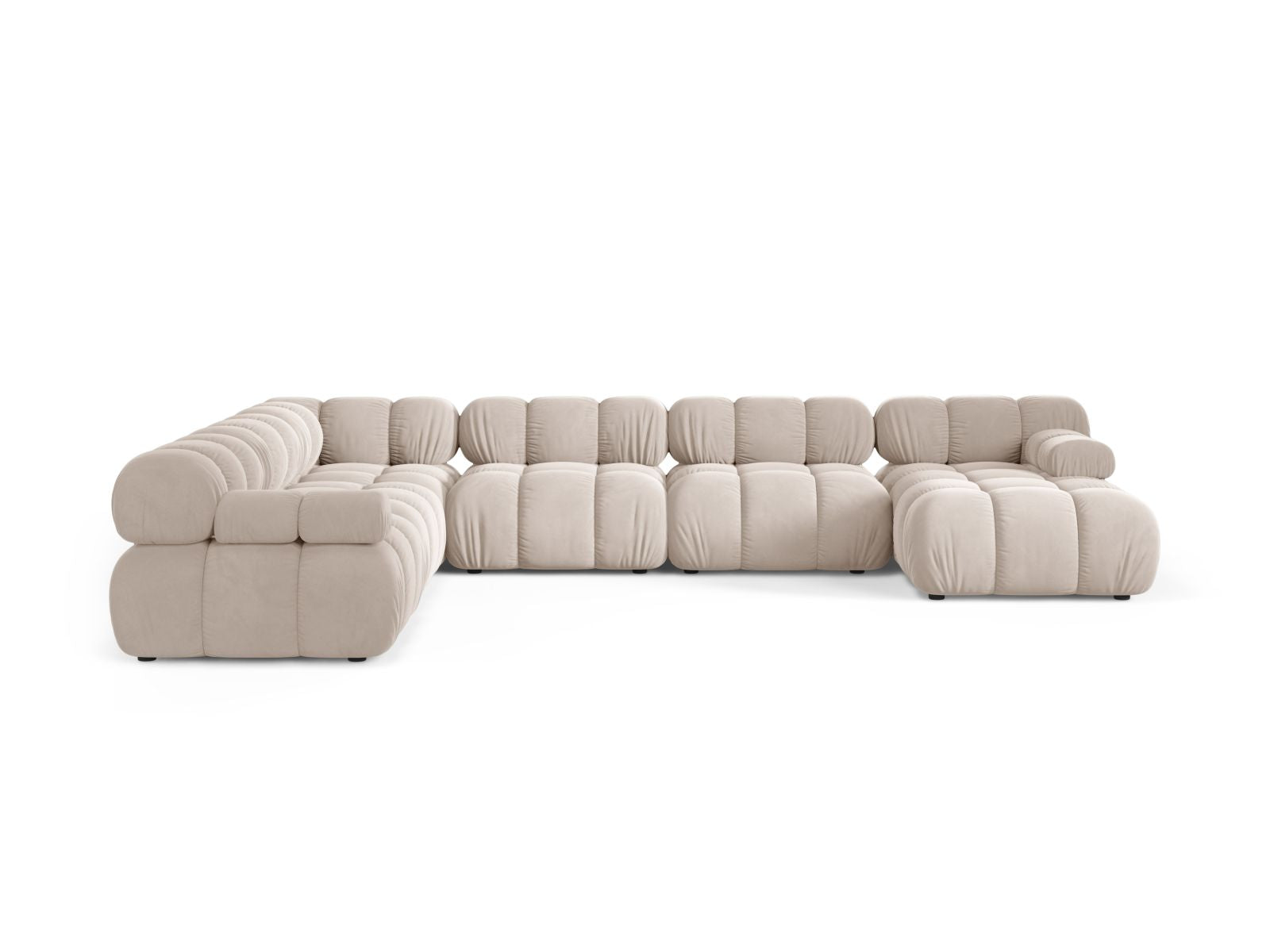 8-Sitzer Modular Ecksofa Panoramic links Bellis in Light Beige-Venus präsentiert im Onlineshop von KAQTU Design AG. Ecksofa links ist von Micadoni