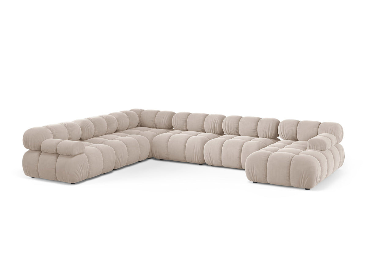 8-Sitzer Modular Ecksofa Panoramic links Bellis in Light Beige-Venus präsentiert im Onlineshop von KAQTU Design AG. Ecksofa links ist von Micadoni