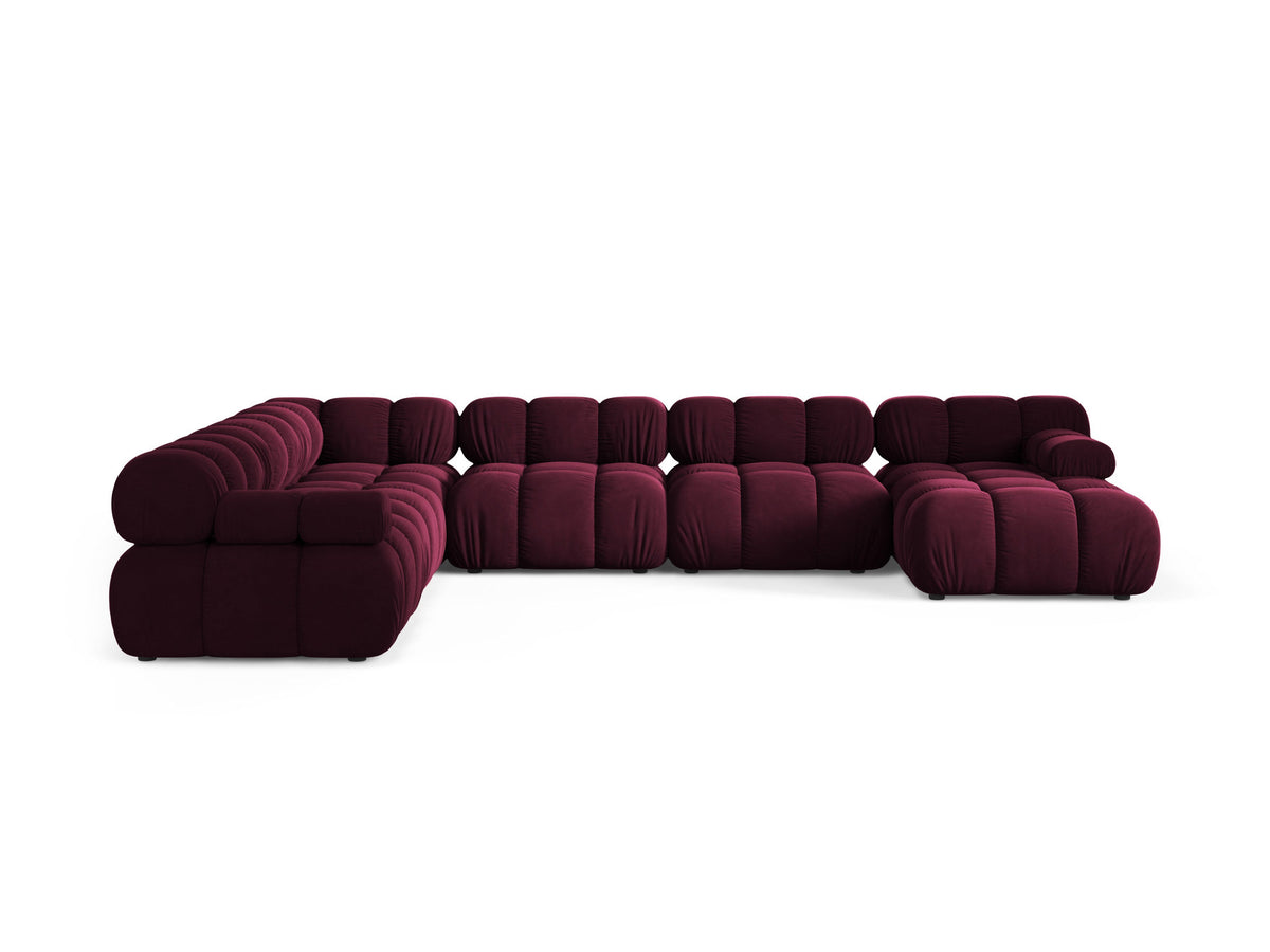 8-Sitzer Modular Ecksofa Panoramic links Bellis in Burgundy-Venus präsentiert im Onlineshop von KAQTU Design AG. Ecksofa links ist von Micadoni