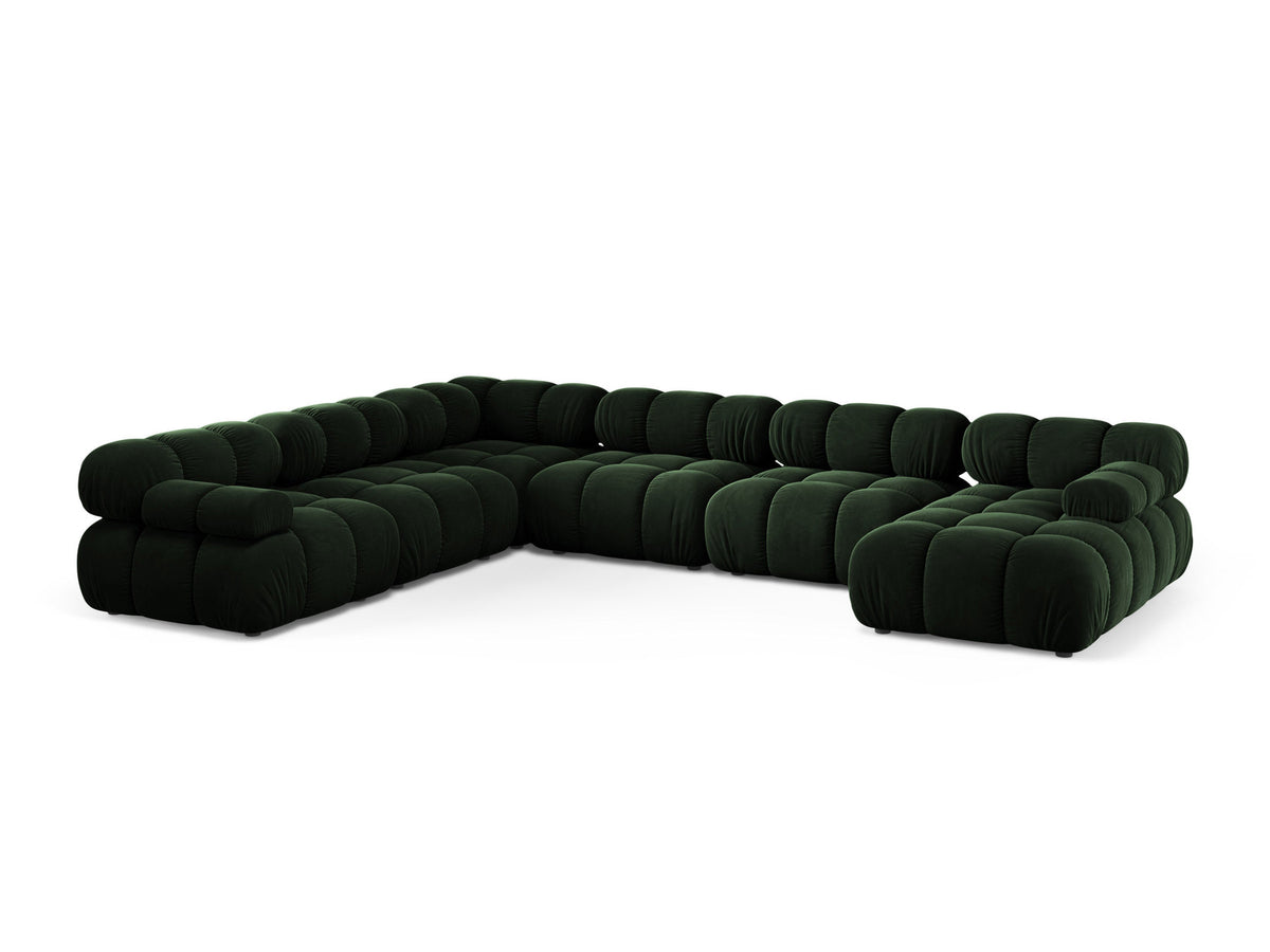 8-Sitzer Modular Ecksofa Panoramic links Bellis in Bottle Green-Venus präsentiert im Onlineshop von KAQTU Design AG. Ecksofa links ist von Micadoni