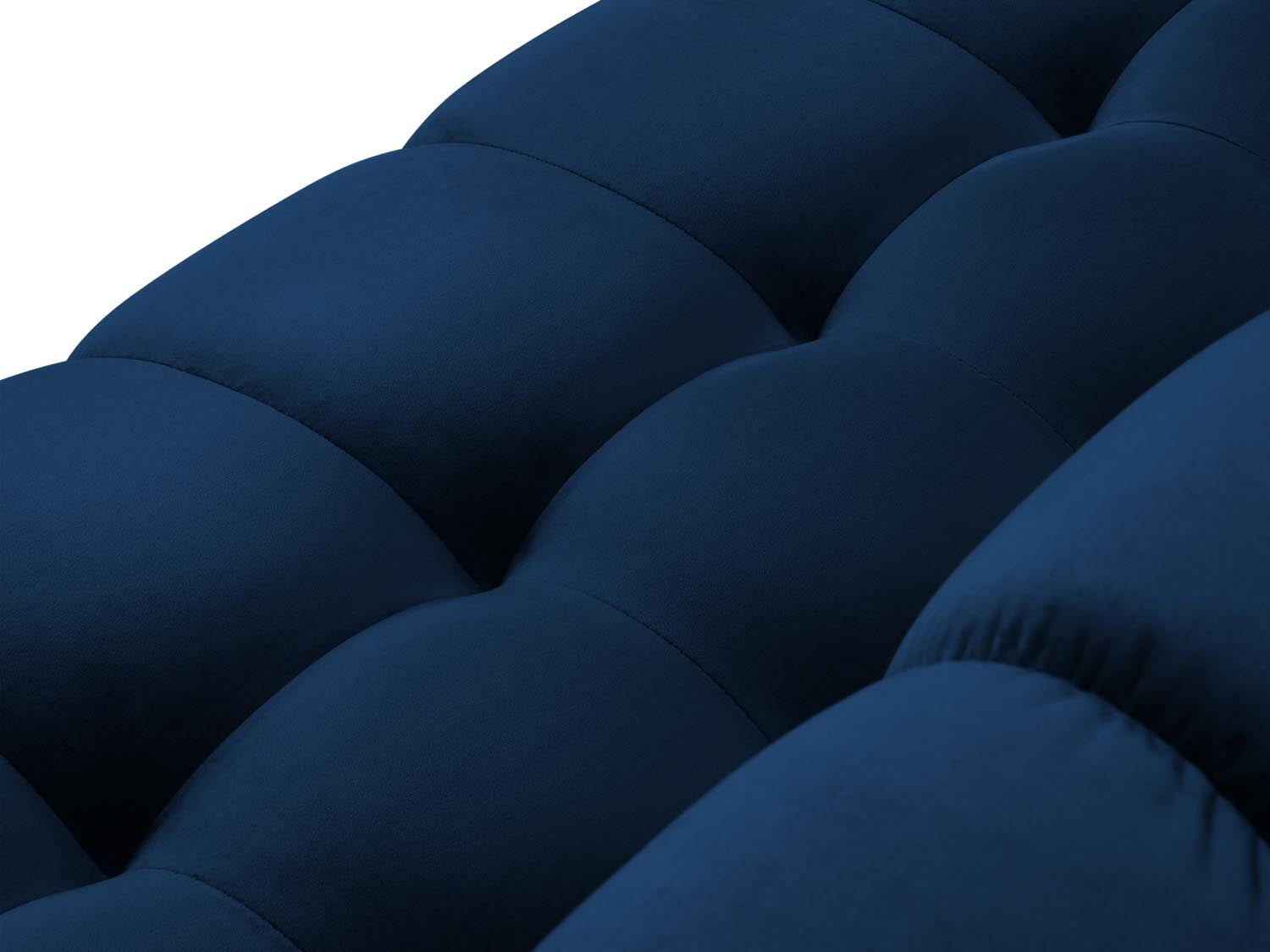Mamaia Velour Panoramic Ecksofa links 7 Sitzer in Royal Blue/Schwarz präsentiert im Onlineshop von KAQTU Design AG. Ecksofa links ist von Micadoni