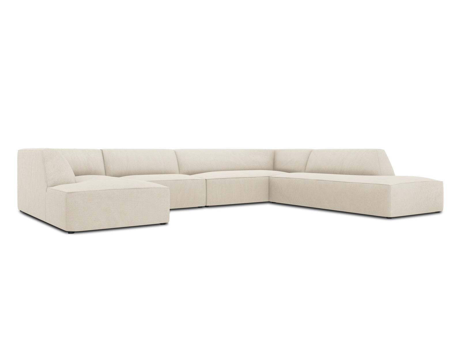 Ruby Panoramic Ecksofa rechts 7 Sitzer in Light Beige präsentiert im Onlineshop von KAQTU Design AG. Ecksofa rechts ist von Micadoni