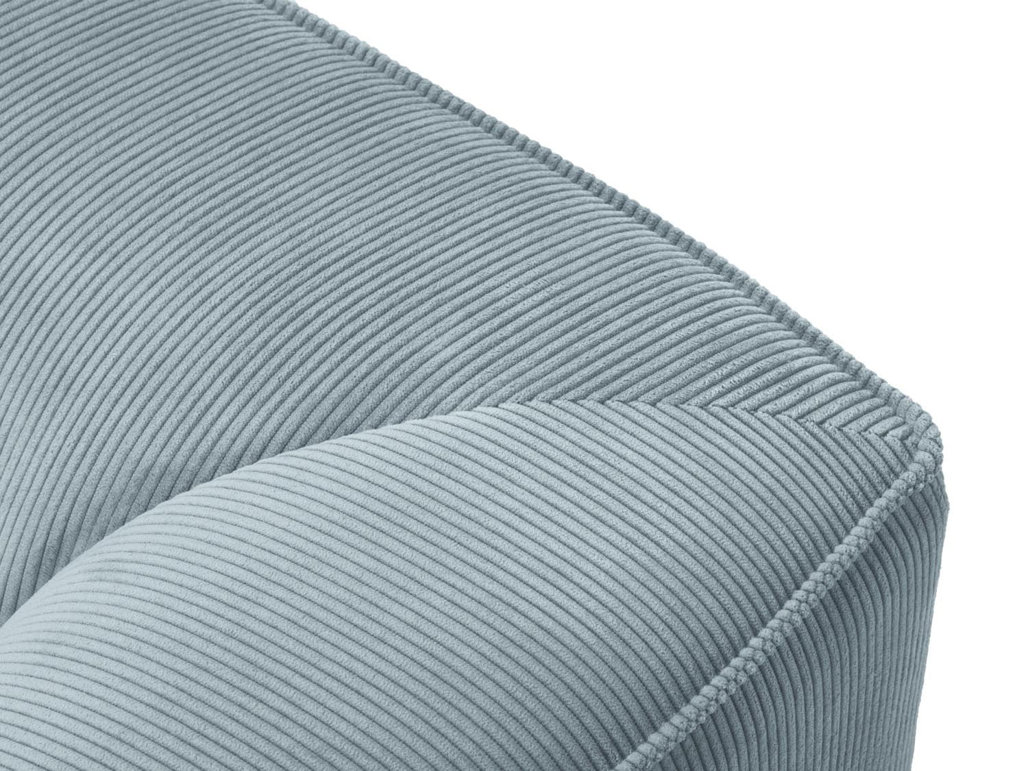 Ruby Panoramic Ecksofa rechts 7 Sitzer in Light Blue präsentiert im Onlineshop von KAQTU Design AG. Ecksofa rechts ist von Micadoni