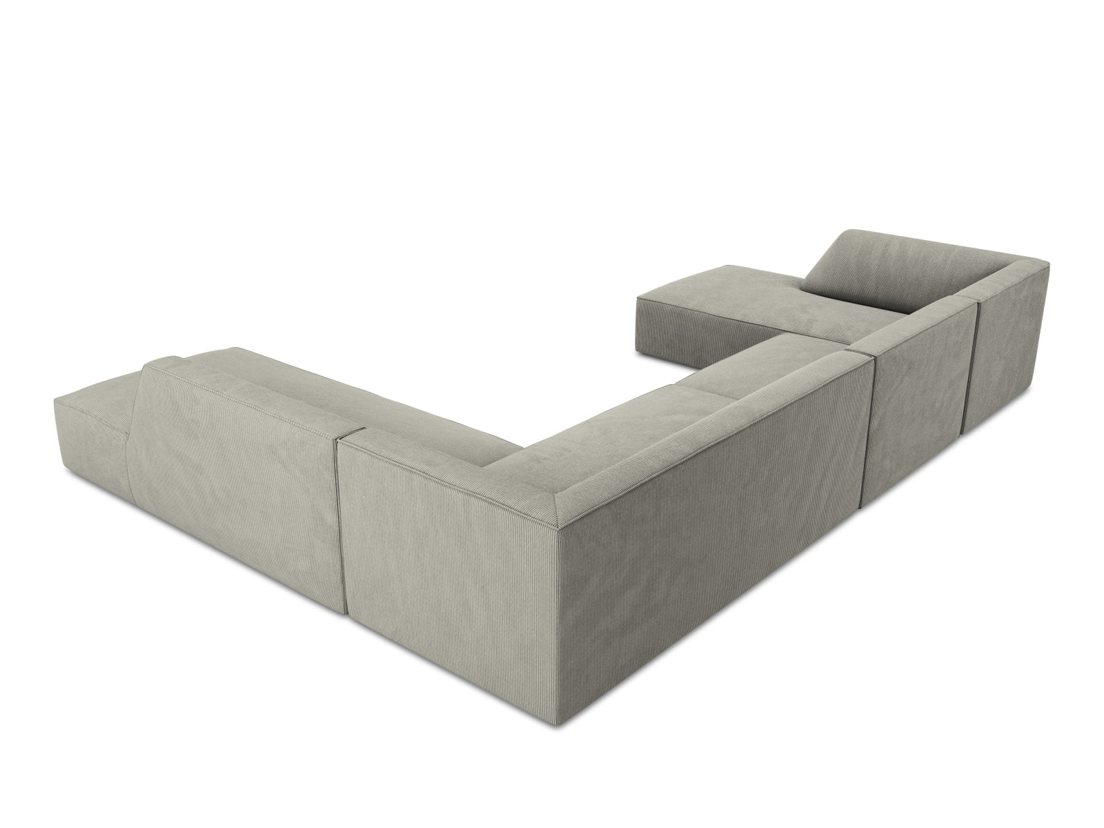 Ruby Panoramic Ecksofa rechts 7 Sitzer in Light Grey präsentiert im Onlineshop von KAQTU Design AG. Ecksofa rechts ist von Micadoni