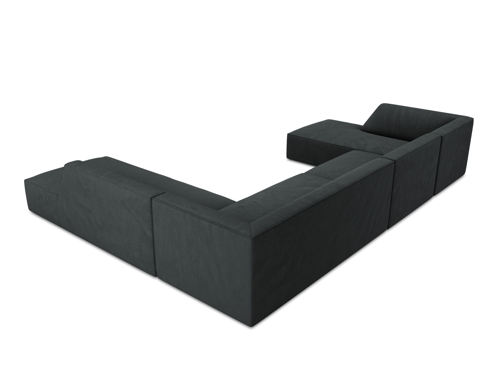 Ruby Panoramic Ecksofa rechts 7 Sitzer in Black präsentiert im Onlineshop von KAQTU Design AG. Ecksofa rechts ist von Micadoni
