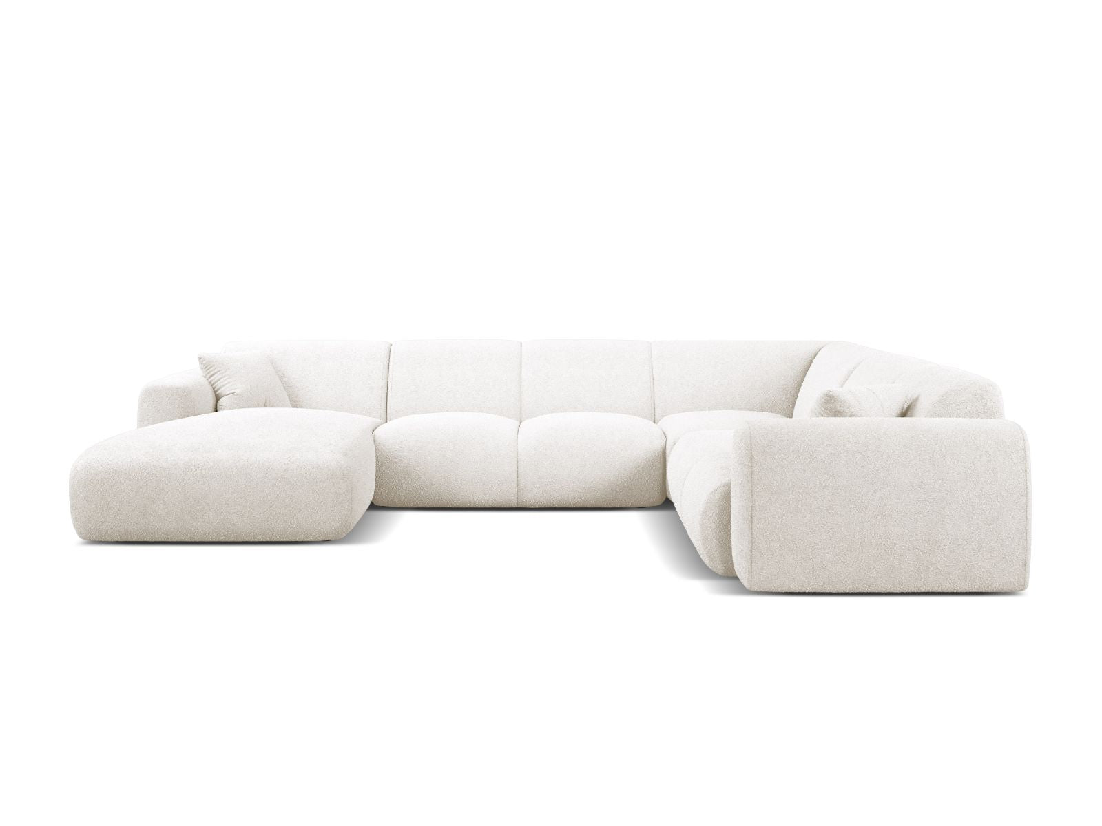 6-Sitzer Modular Panoramic Rechter Ecksofa Molino in White-Baloo präsentiert im Onlineshop von KAQTU Design AG. Ecksofa rechts ist von Micadoni