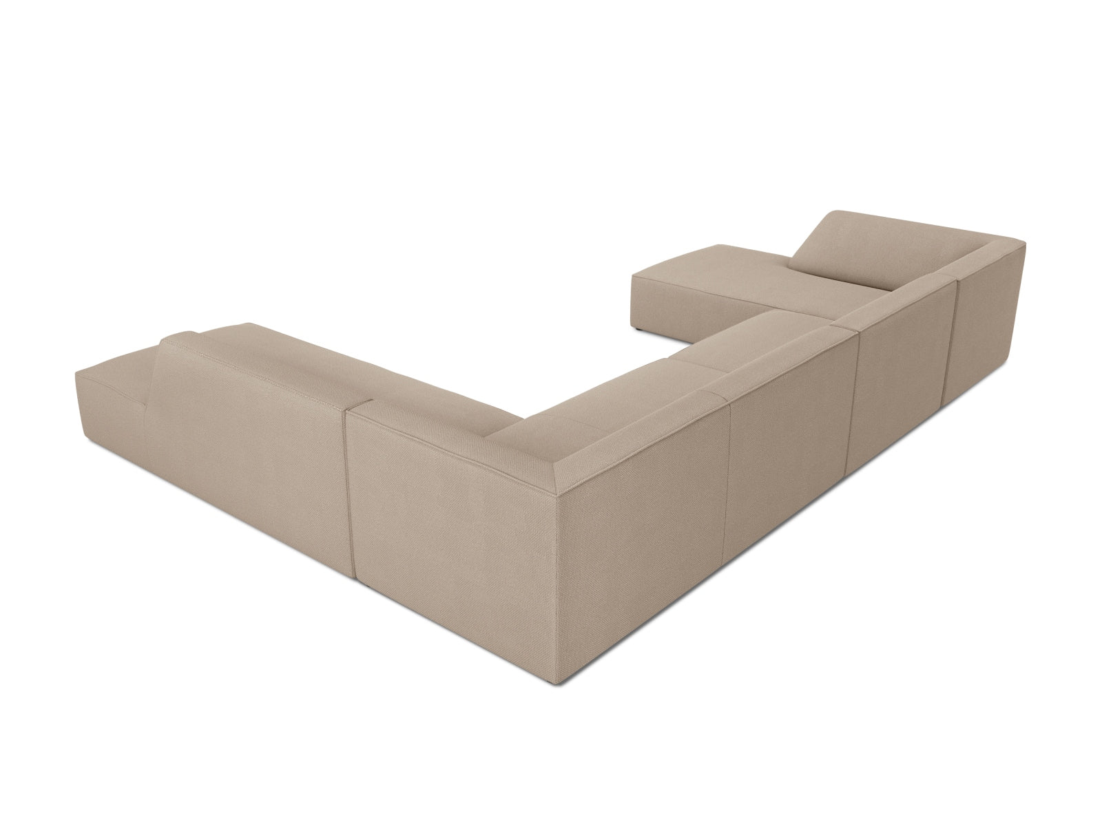 Ruby Panoramic Ecksofa rechts 7 Sitzer in Dark Beige präsentiert im Onlineshop von KAQTU Design AG. Ecksofa rechts ist von Micadoni