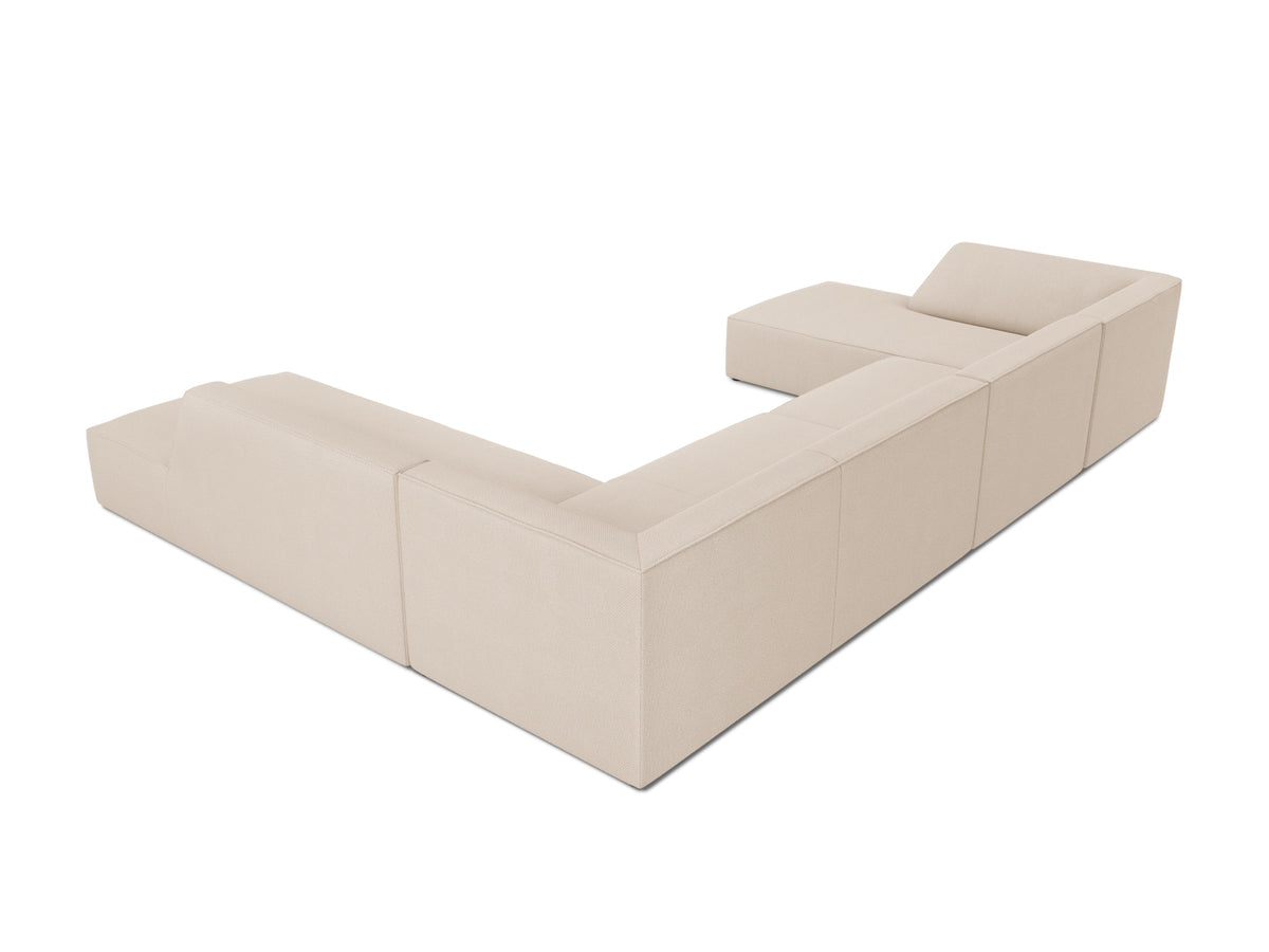 Ruby Panoramic Ecksofa rechts 7 Sitzer in Beige-Ottawa präsentiert im Onlineshop von KAQTU Design AG. Ecksofa rechts ist von Micadoni