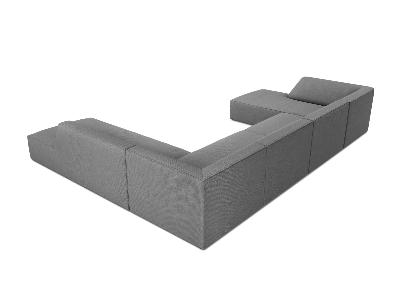 Ruby Panoramic Ecksofa rechts 7 Sitzer in Grey präsentiert im Onlineshop von KAQTU Design AG. Ecksofa rechts ist von Micadoni