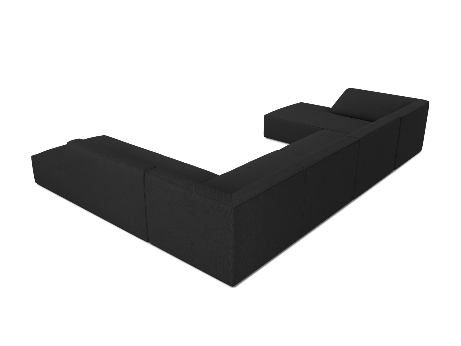 Ruby Panoramic Ecksofa rechts 7 Sitzer in Black präsentiert im Onlineshop von KAQTU Design AG. Ecksofa rechts ist von Micadoni