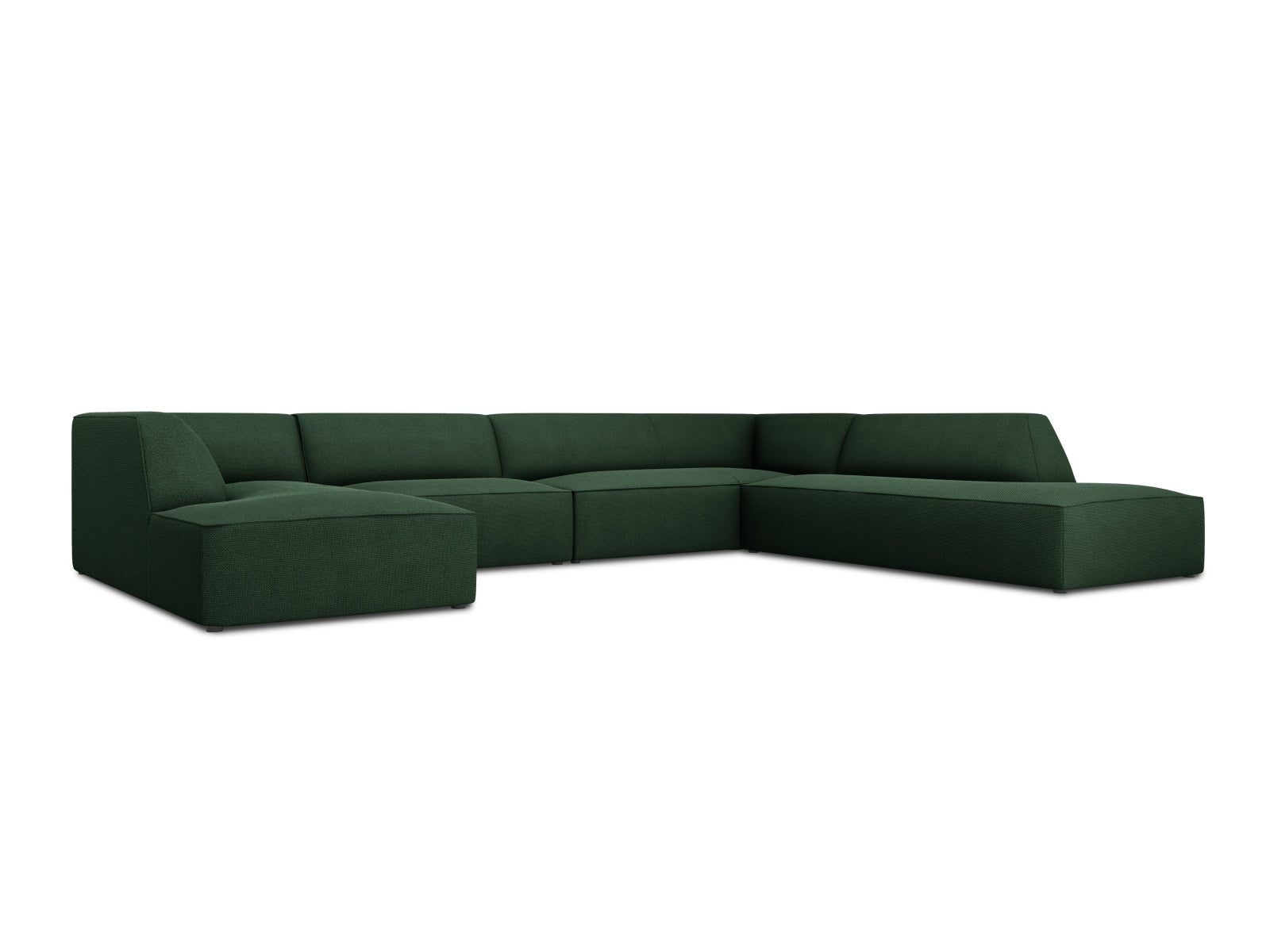 Ruby Panoramic Ecksofa rechts 7 Sitzer in Green präsentiert im Onlineshop von KAQTU Design AG. Ecksofa rechts ist von Micadoni