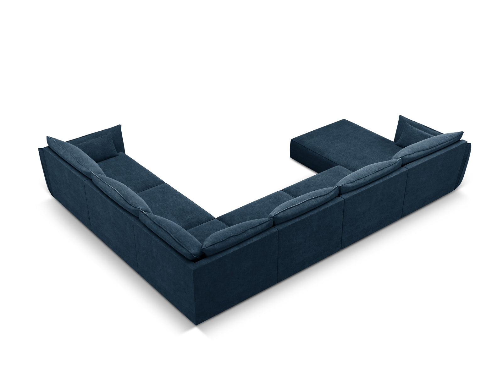Kaelle Panoramic Ecksofa rechts 8 Sitzer in Royal Blue präsentiert im Onlineshop von KAQTU Design AG. Ecksofa rechts ist von Micadoni