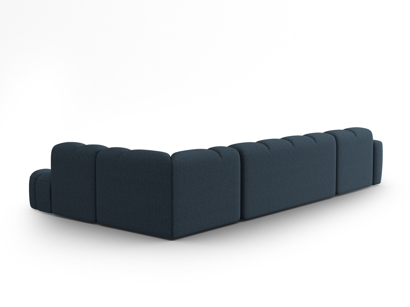 Lisa Panoramic Ecksofa rechts 7 Sitzer in Dark Blue präsentiert im Onlineshop von KAQTU Design AG. Ecksofa rechts ist von Micadoni