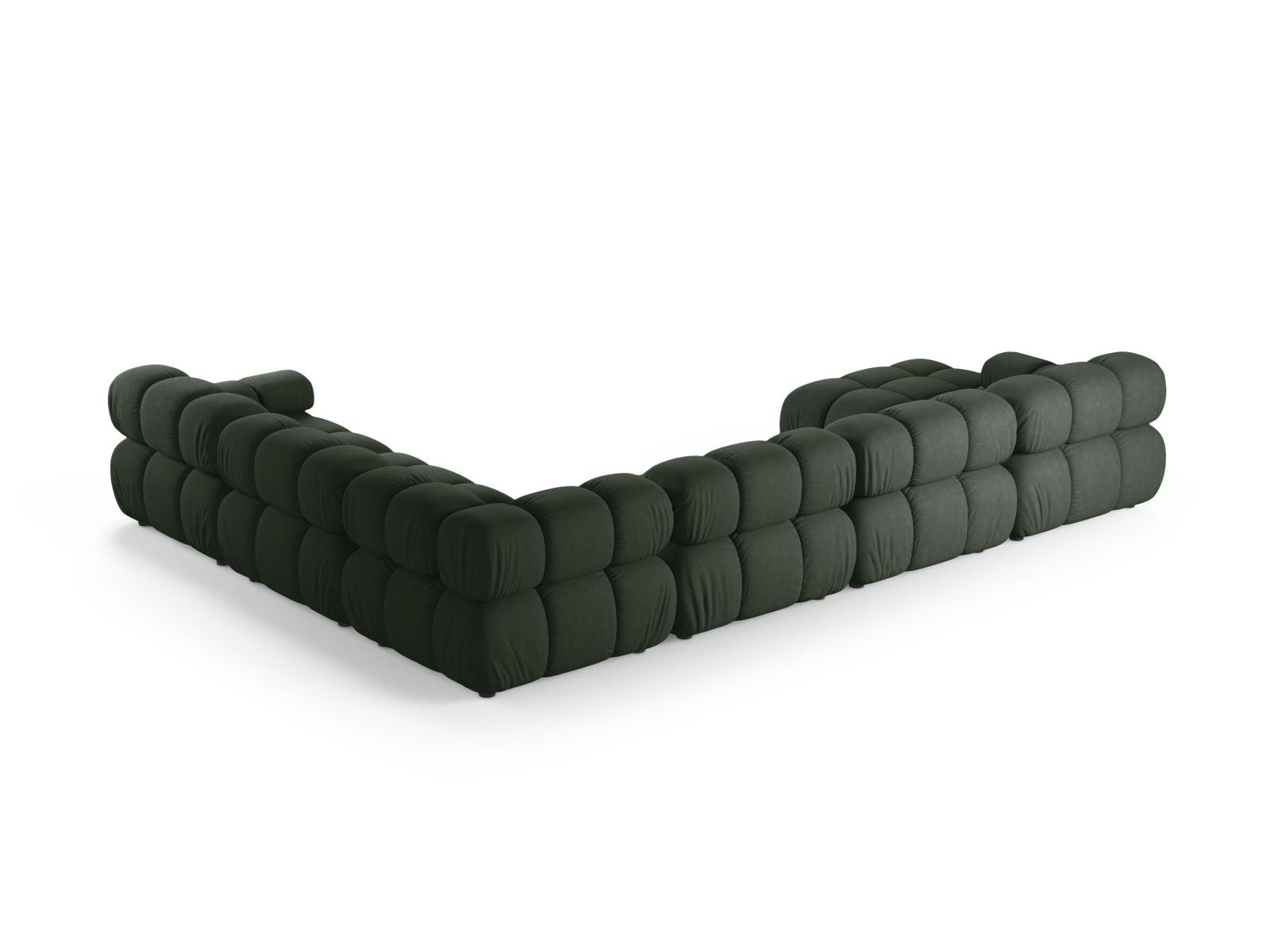 8-Sitzer Bellis Modular Ecksofa Panoramic rechts in Moss Green-Liberty präsentiert im Onlineshop von KAQTU Design AG. Ecksofa rechts ist von Micadoni