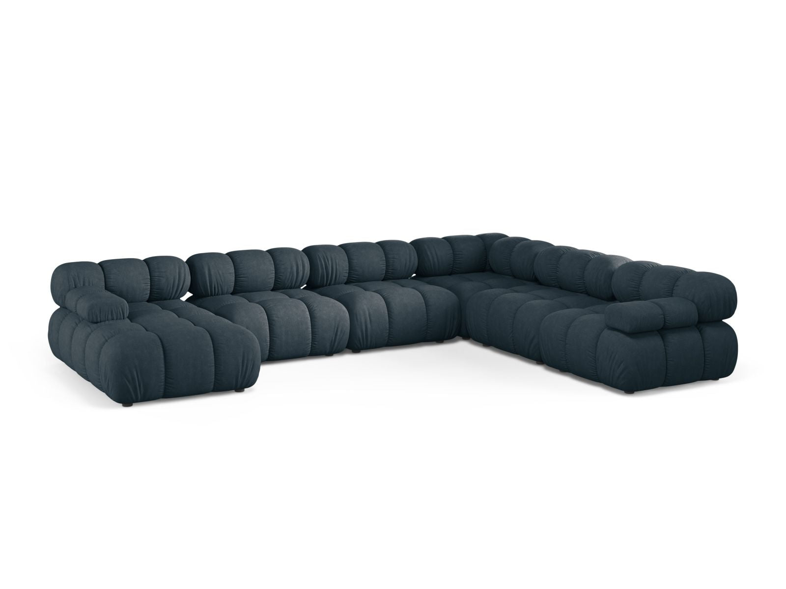8-Sitzer Bellis Modular Ecksofa Panoramic rechts in Deep Petrol-Liberty präsentiert im Onlineshop von KAQTU Design AG. Ecksofa rechts ist von Micadoni