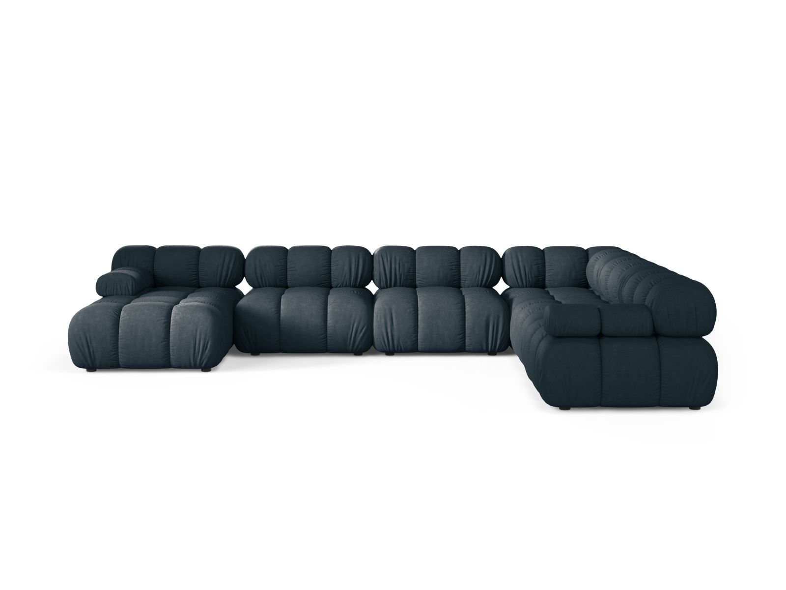 8-Sitzer Bellis Modular Ecksofa Panoramic rechts in Deep Petrol-Liberty präsentiert im Onlineshop von KAQTU Design AG. Ecksofa rechts ist von Micadoni