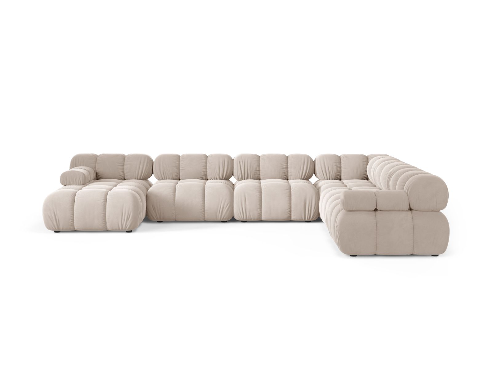 8-Sitzer Modular Ecksofa Panoramic rechts Bellis in Light Beige-Venus präsentiert im Onlineshop von KAQTU Design AG. Ecksofa rechts ist von Micadoni