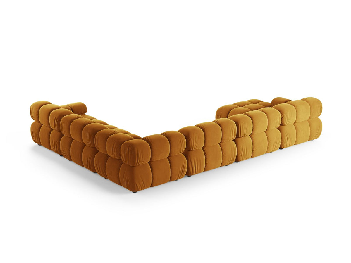 8-Sitzer Modular Ecksofa Panoramic rechts Bellis in Yellow-Venus präsentiert im Onlineshop von KAQTU Design AG. Ecksofa rechts ist von Micadoni