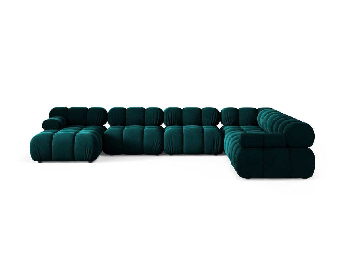 8-Sitzer Modular Ecksofa Panoramic rechts Bellis in Deep Petrol-Venus präsentiert im Onlineshop von KAQTU Design AG. Ecksofa rechts ist von Micadoni
