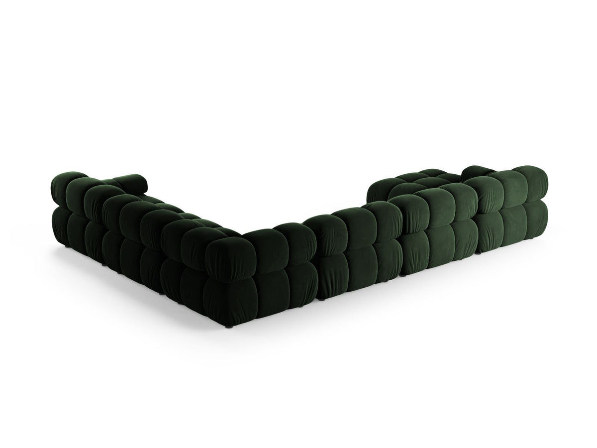 8-Sitzer Modular Ecksofa Panoramic rechts Bellis in Bottle Green-Venus präsentiert im Onlineshop von KAQTU Design AG. Ecksofa rechts ist von Micadoni