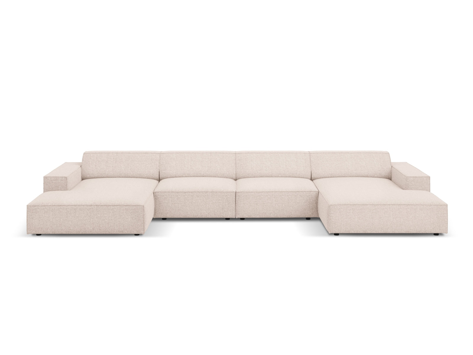 Jodie Modulares Panoramic Sofa 6 Sitzer in Beige präsentiert im Onlineshop von KAQTU Design AG. 3er Sofa ist von Micadoni