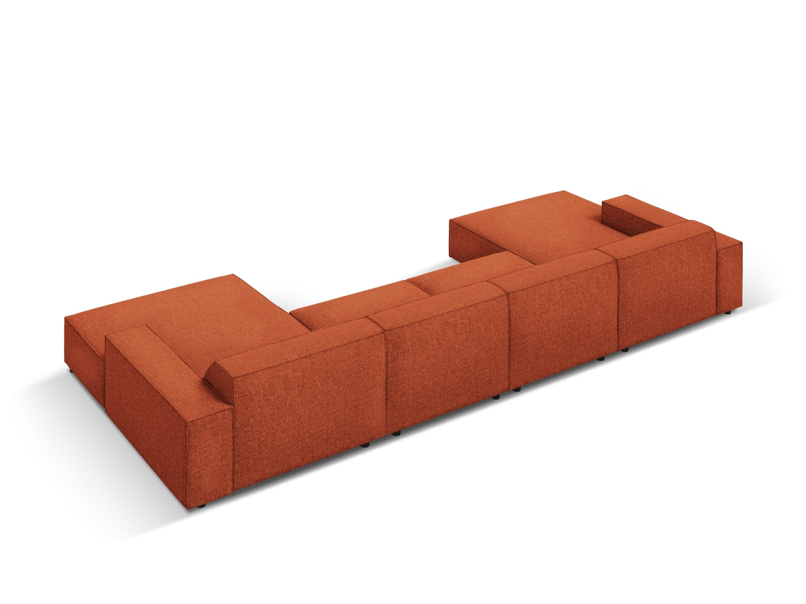Jodie Modulares Panoramic Sofa 6 Sitzer in Terracotta präsentiert im Onlineshop von KAQTU Design AG. 3er Sofa ist von Micadoni
