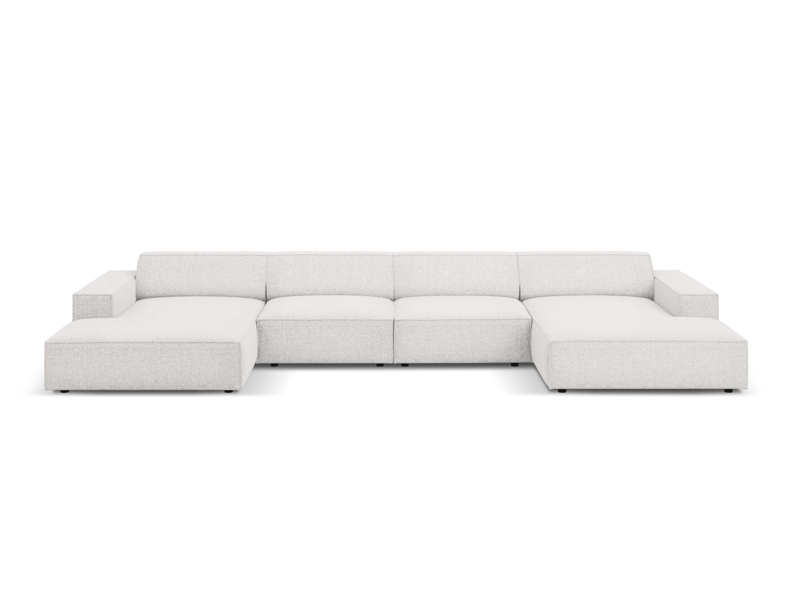 Jodie Modulares Panoramic Sofa 6 Sitzer in Light Grey präsentiert im Onlineshop von KAQTU Design AG. 3er Sofa ist von Micadoni