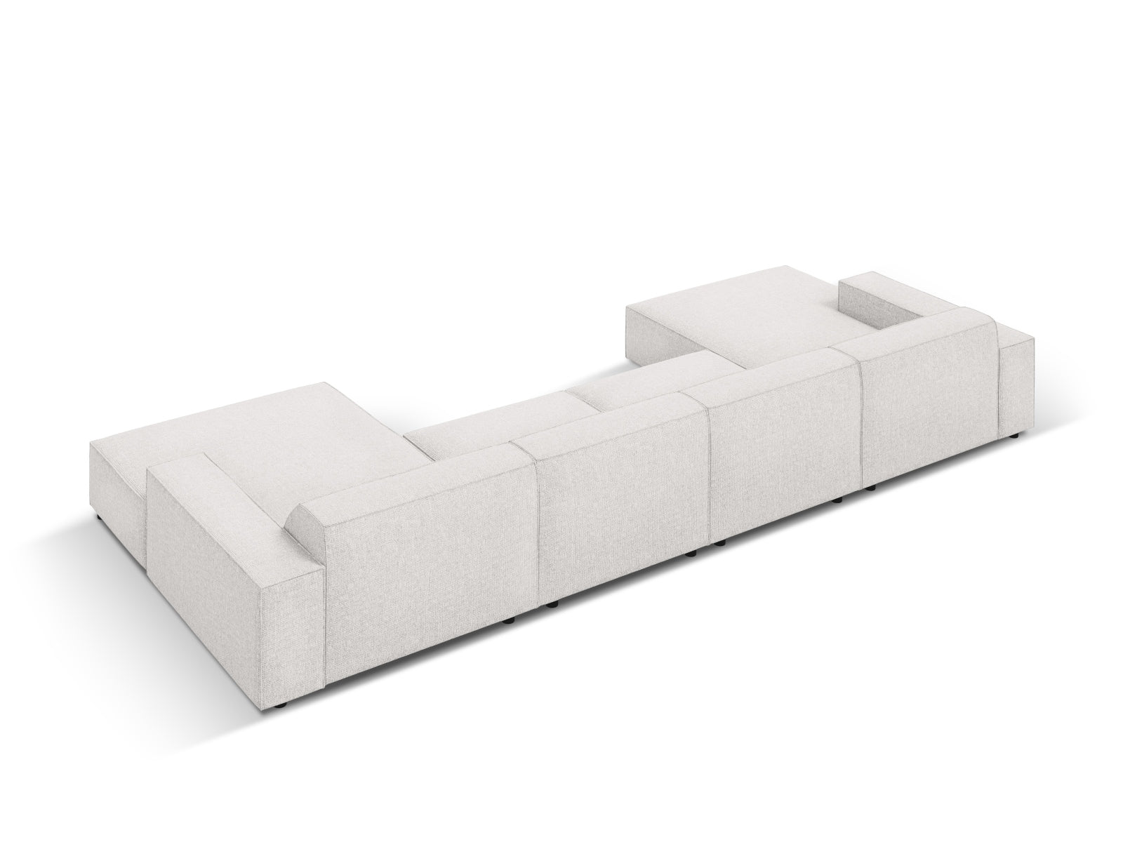 Jodie Modulares Panoramic Sofa 6 Sitzer in Light Grey präsentiert im Onlineshop von KAQTU Design AG. 3er Sofa ist von Micadoni
